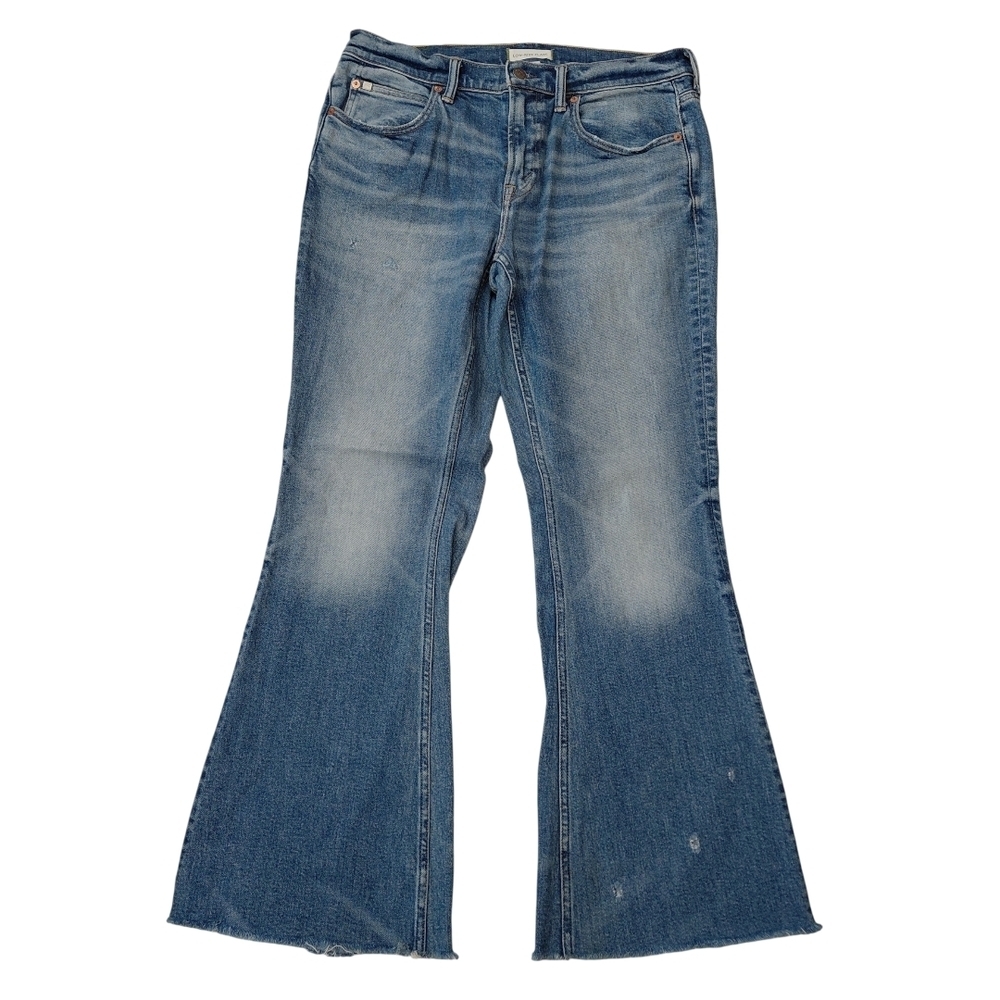 Vintage-Inspired Blue Flare Jeans - Wide Leg Denim